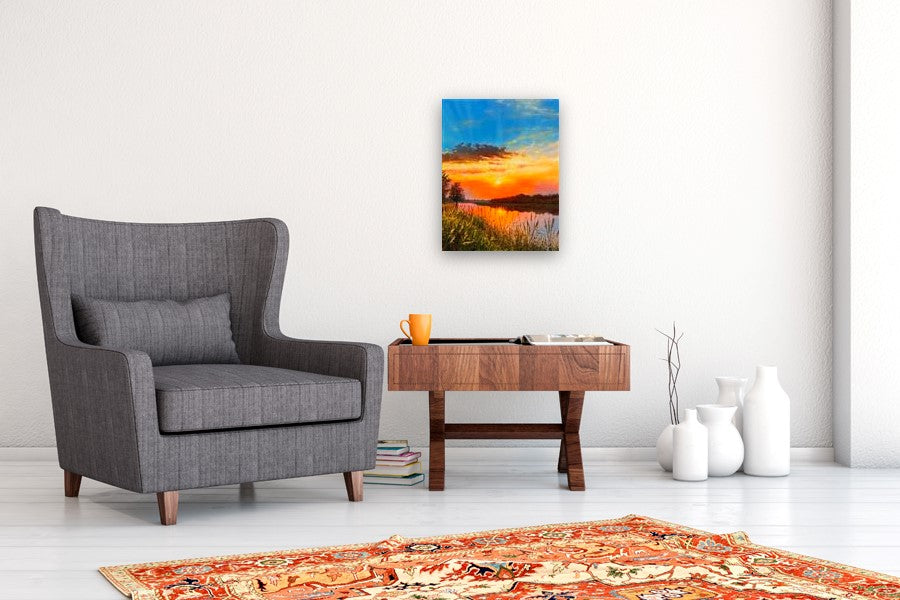 Reflections of Serenity by Jose Luis Bermudez |  In Room View of Artwork 