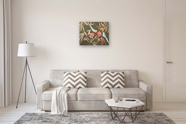 Static and Gold by Mary Pratt |  In Room View of Artwork 