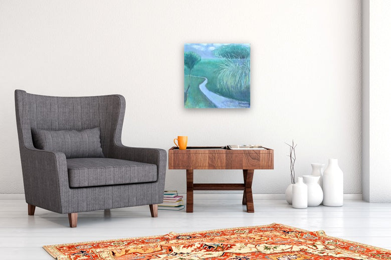 A Study in Green by Mary Pratt |  In Room View of Artwork 