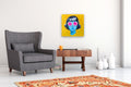 Original art for sale at UGallery.com | Shades in Blue by Leticia Lacy | $1,350 | acrylic painting | 20' h x 20' w | thumbnail 5