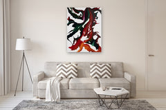 Original art for sale at UGallery.com | Vines by Krispen Spencer | $3,400 | acrylic painting | 48' h x 36' w | thumbnail 5