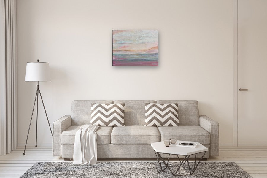 Gentle Bloom by Alicia Dunn |  In Room View of Artwork 