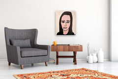 Original art for sale at UGallery.com | Artist Self-Portrait by Jessica JH Roller | $550 | acrylic painting | 24' h x 20' w | thumbnail 5