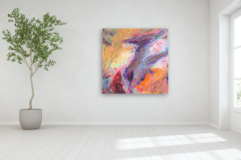 A Cloud of Flowers by Dowa Hattem |  In Room View of Artwork 