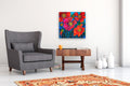 Original art for sale at UGallery.com | Amazing Poppies by Yelena Sidorova | $1,100 | mixed media artwork | 24' h x 24' w | thumbnail 5