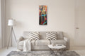 Original art for sale at UGallery.com | La Monja Coronada by Darlene McElroy | $3,100 | mixed media artwork | 40' h x 16' w | thumbnail 5
