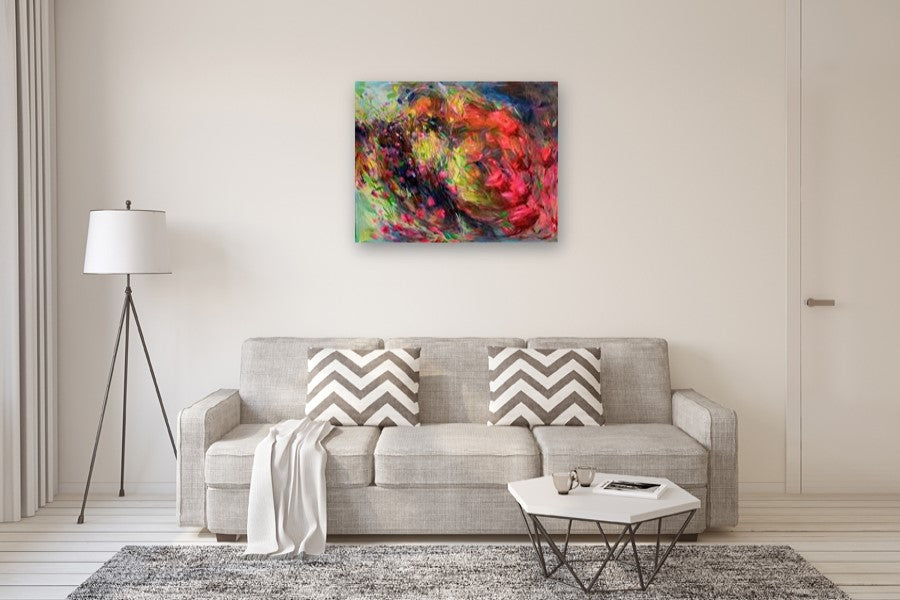Flowers Hurricane by Dowa Hattem |  In Room View of Artwork 