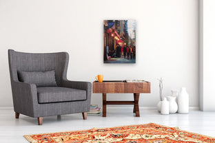 NYC at Dusk by Jonelle Summerfield |  In Room View of Artwork 