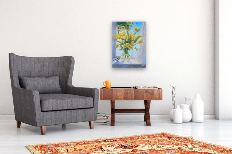 The Spring Morning Visitors by Viktoria Majestic |  In Room View of Artwork 