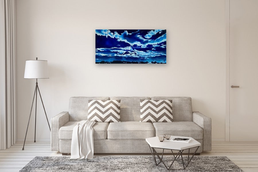 Luminous Night by Renee Noel |  In Room View of Artwork 