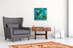 Original art for sale at UGallery.com | Kaleidoscope by Maya Henaff | $900 | acrylic painting | 20' h x 20' w | thumbnail 5