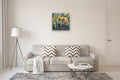 Original art for sale at UGallery.com | Les Amies by Diana Elena Chelaru | $1,050 | oil painting | 27' h x 25' w | thumbnail 5