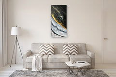 Original art for sale at UGallery.com | Last Light by Alana Clumeck | $2,400 | mixed media artwork | 48' h x 24' w | thumbnail 5