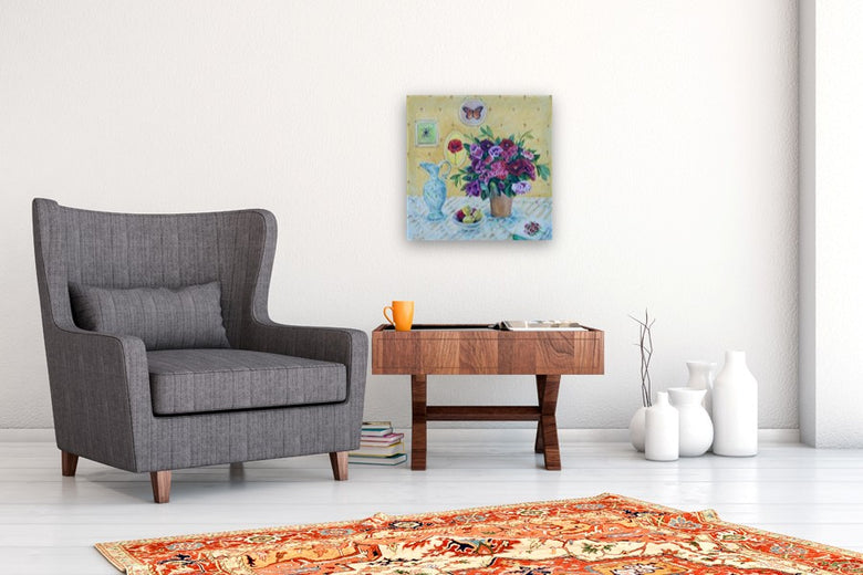 Cozy Comfort by Alana Clumeck |  In Room View of Artwork 