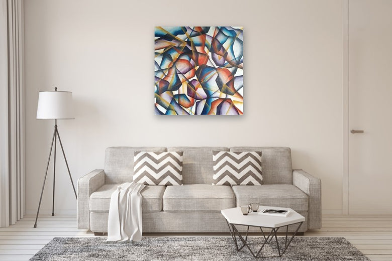 Atardecer by Mabel Serena |  In Room View of Artwork 