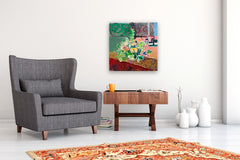 Original art for sale at UGallery.com | Study of Flowers by Robert Hofherr | $1,050 | acrylic painting | 24' h x 24' w | thumbnail 5