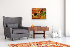 Original art for sale at UGallery.com | Mother's Day Rush by Onelio Marrero | $1,150 | oil painting | 18' h x 24' w | thumbnail 5