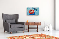 Original art for sale at UGallery.com | Finn by Keith Thomson | $2,400 | oil painting | 16' h x 24' w | thumbnail 5