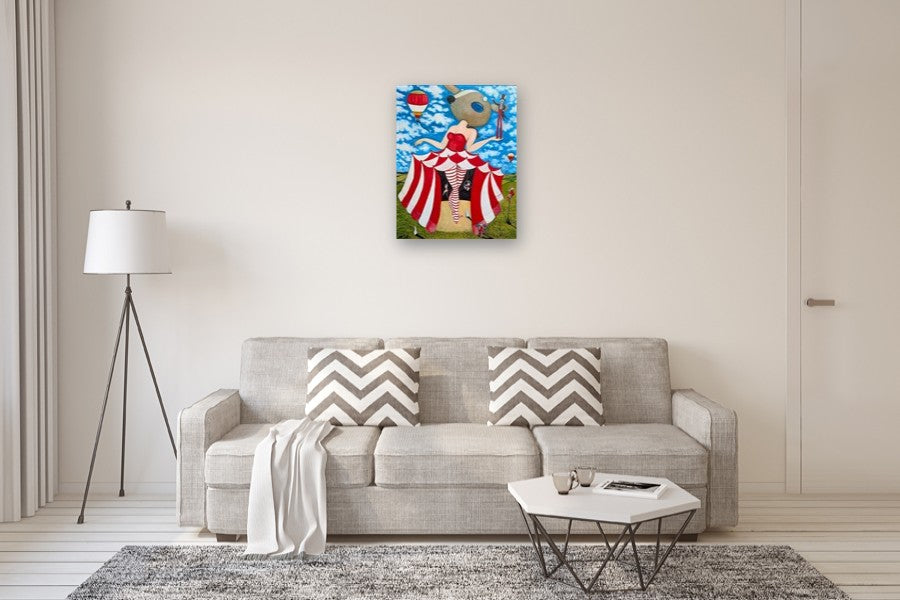 Under the Tent by Kat Silver |  In Room View of Artwork 