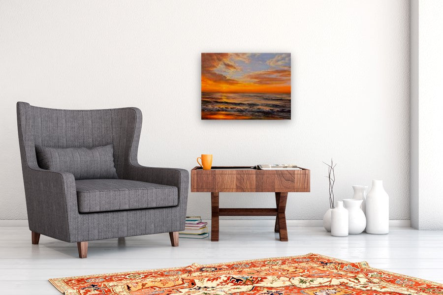 Golden Hour by Olena Nabilsky |  In Room View of Artwork 