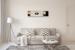 Original art for sale at UGallery.com | Graceland by Candice Eisenfeld | $2,300 | mixed media artwork | 12' h x 48' w | thumbnail 5