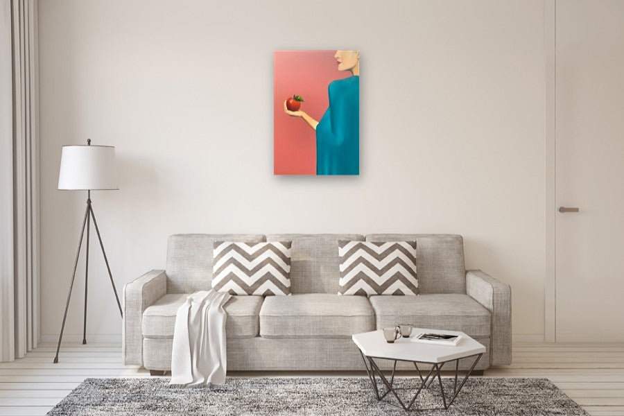 The Gift of the Apple by Mikhail Zuyeu |  In Room View of Artwork 