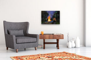 Fireside Vigil by Onelio Marrero |  In Room View of Artwork 