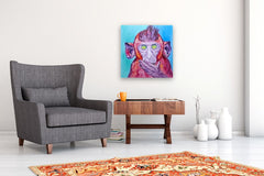 Original art for sale at UGallery.com | No Way by Viktoria Goudbeek | $1,425 | oil painting | 23.6' h x 23.6' w | thumbnail 5