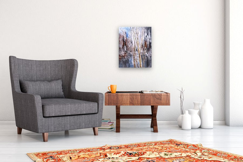 Silver Reflections by Tatiana Iliina |  In Room View of Artwork 