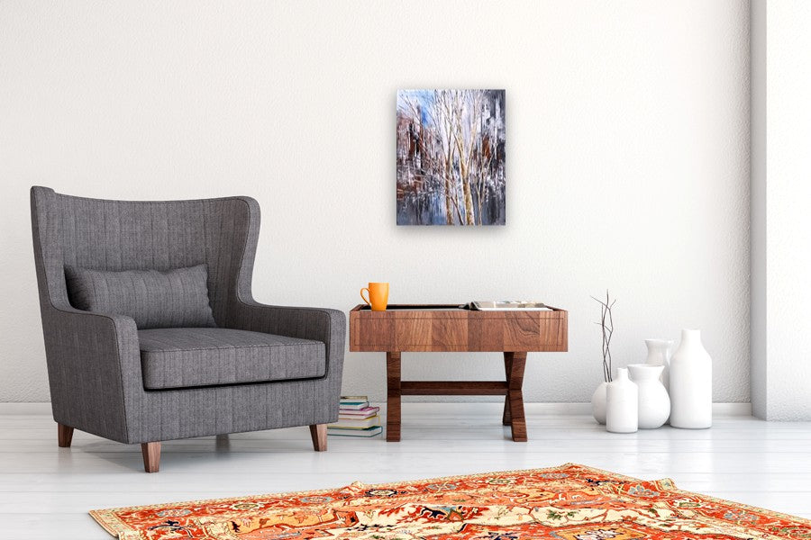Silver Reflections by Tatiana Iliina |  In Room View of Artwork 