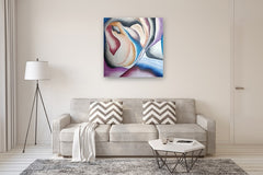 Original art for sale at UGallery.com | Unfolding by Mabel Serena | $2,250 | acrylic painting | 39.4' h x 39.4' w | thumbnail 5