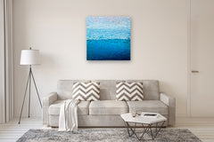 Original art for sale at UGallery.com | Quiet Horizon by Janet Hamilton | $2,900 | oil painting | 36' h x 36' w | thumbnail 5