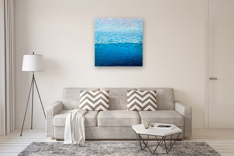 Quiet Horizon by Janet Hamilton |  In Room View of Artwork 