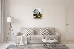 Original art for sale at UGallery.com | Coastal Solitude by Vic Roschkov | $800 | watercolor painting | 24.65' h x 19' w | thumbnail 5
