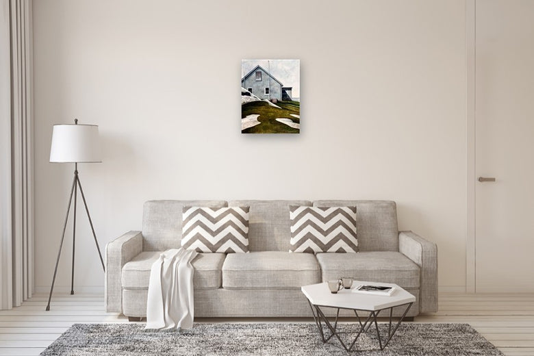 Coastal Solitude by Vic Roschkov |  In Room View of Artwork 