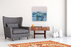 Original art for sale at UGallery.com | This Island of Blue by Rob van Hoek | $1,375 | oil painting | 23.6' h x 23.6' w | thumbnail 5