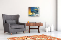 Original art for sale at UGallery.com | Letture Infuocate (Omaggio a Dante) by Tito Rossini | $5,275 | oil painting | 18.9' h x 20.75' w | thumbnail 5