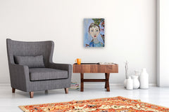 Original art for sale at UGallery.com | In The Company of Birds by Arden Rose | $625 | mixed media artwork | 20' h x 16' w | thumbnail 5