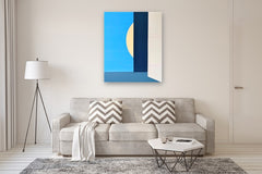 Original art for sale at UGallery.com | Fragments Monument XIV Arrival by Jian Ma (Jane M.) | $3,100 | oil painting | 47' h x 39' w | thumbnail 5
