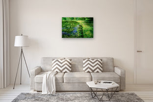 Hepner Pond Early Morning by Onelio Marrero |  In Room View of Artwork 