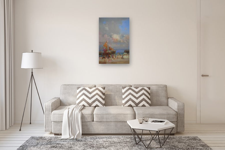 Harbor by Vahe Yeremyan |  In Room View of Artwork 