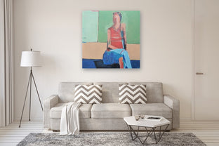 Woman Sitting by Gail Ragains |  In Room View of Artwork 