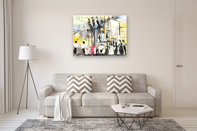 The Intersection of Fellini by Mary Pratt |  In Room View of Artwork 