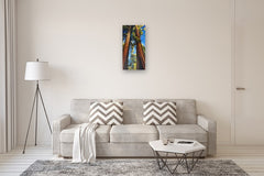 Original art for sale at UGallery.com | Good Morning Sentinels by Theresa Andreas-O'Leary | $1,950 | acrylic painting | 30' h x 15' w | thumbnail 5