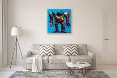 Original art for sale at UGallery.com | Soft Core Hardware by Allen Wittert | $3,900 | acrylic painting | 35.5' h x 35.5' w | thumbnail 5