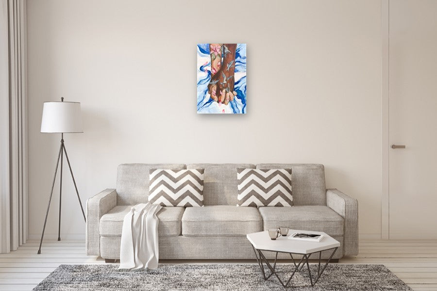 Holding You Through Every Season by Kristina Ingvarsson |  In Room View of Artwork 