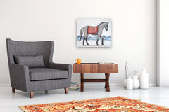 Original art for sale at UGallery.com | The Horse's Way by Jennifer Ross | $1,100 | mixed media artwork | 20' h x 24' w | thumbnail 5