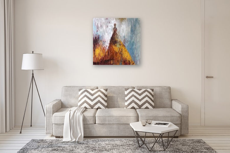 Who Are These Angels CIII by Naoko Paluszak |  In Room View of Artwork 