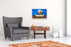 Original art for sale at UGallery.com | The Cliché by Keith Thomson | $2,600 | oil painting | 16' h x 24' w | thumbnail 5