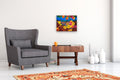 Original art for sale at UGallery.com | Fairytale Bird and Peaches by Yelena Sidorova | $650 | mixed media artwork | 16' h x 20' w | thumbnail 5